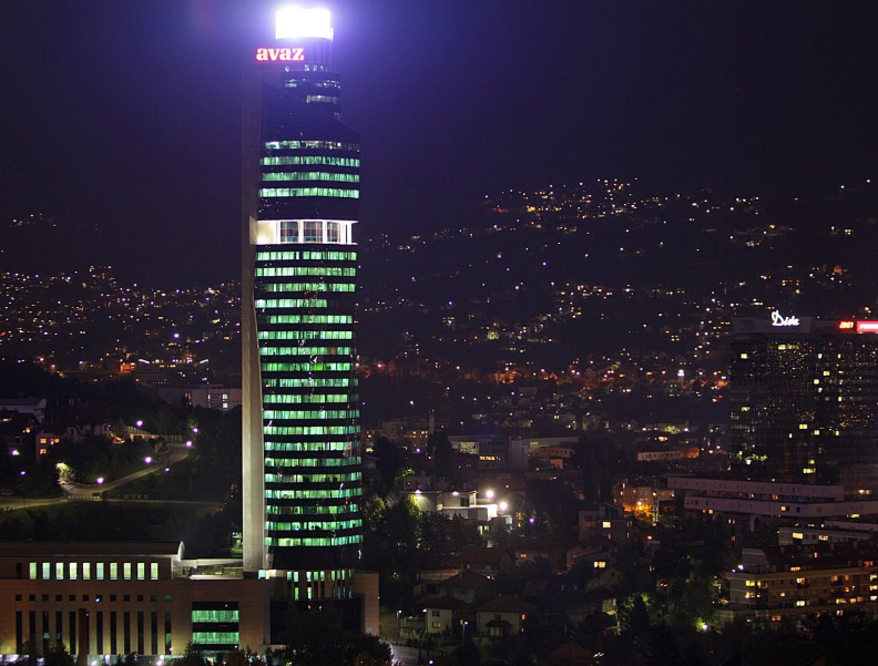 Avaz Twist Tower, Sarajevo, Bosnia and Herzegovina